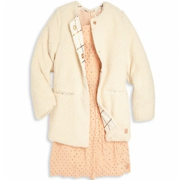 CARREMENT BEAU Girl’s Faux Fur Coat